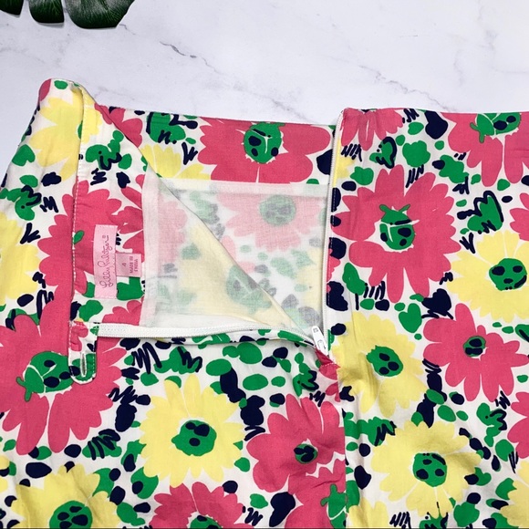 Lilly Pulitzer Callie Ruffle Skirt Doodlebug Daisy Easter Outfit Spring Size 4 - Picture 9 of 11